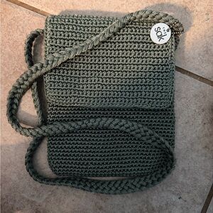 The Sak Olive Crochet Crossbody Bag